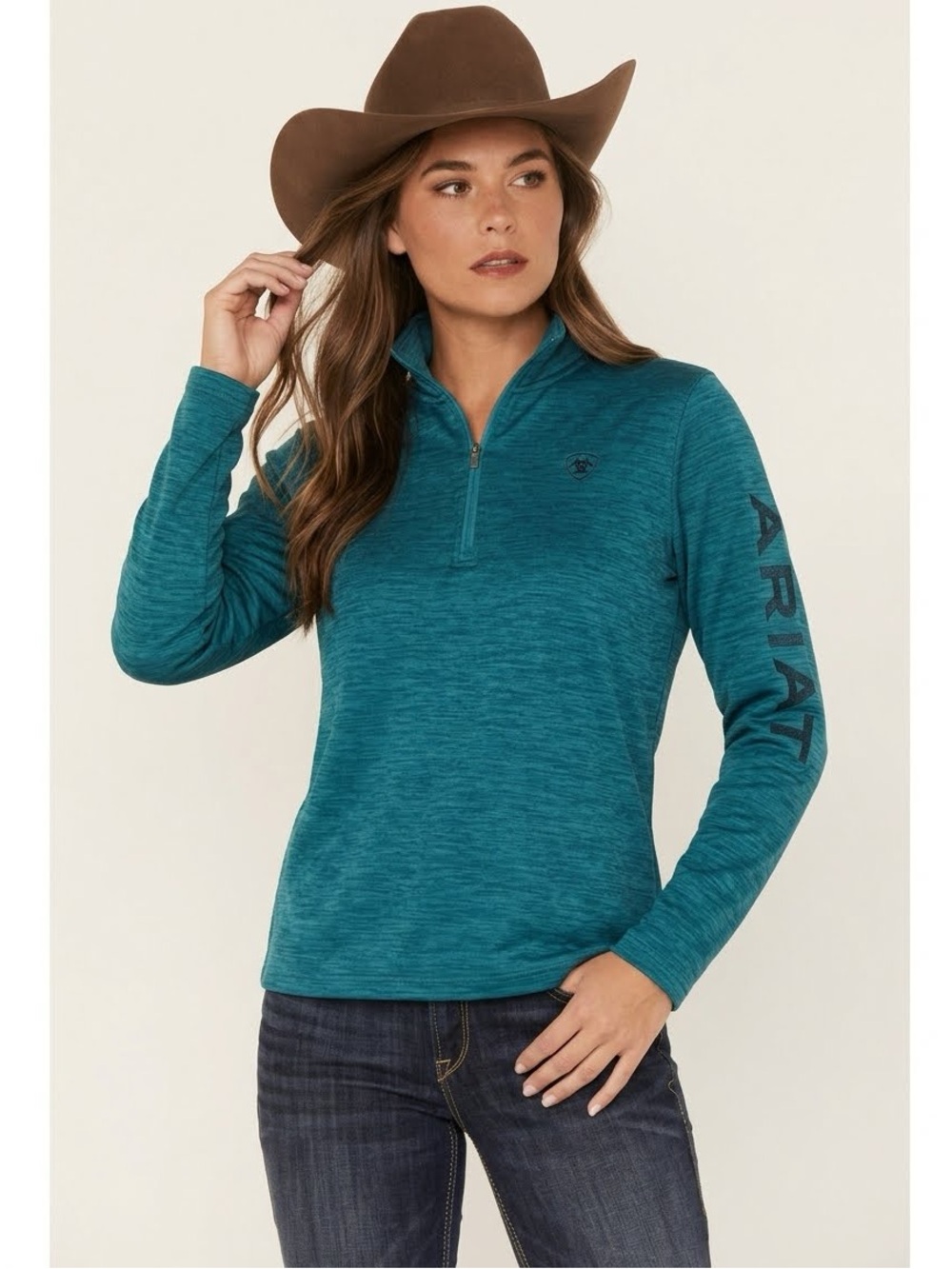 Ariat Tek Team 1/4-Zip Pullover Fleece Sweatshirt Womens Quarter Zip Ariat